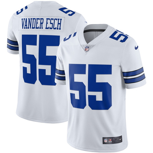Youth Dallas Cowboys #55 Leighton Vander Esch White Vapor Untouchable Limited Stitched NFL Jersey